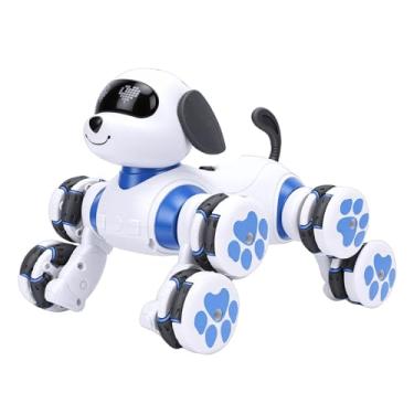 Imagem de Luocute Cão-robô, Cão Acrobático Programável Com Tração Nas 8 Rodas e Olhos de LED e Narrativa, para Crianças de 6 a 12 Anos