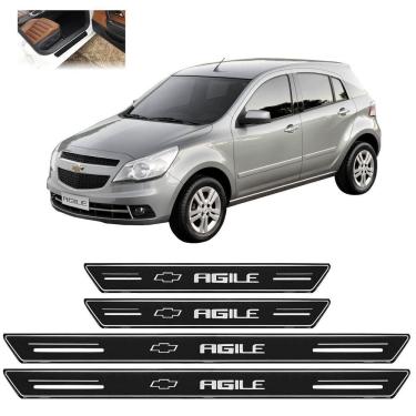 Imagem de Soleira De Porta Platinum Agile Todos 2010 A 2014 Preto