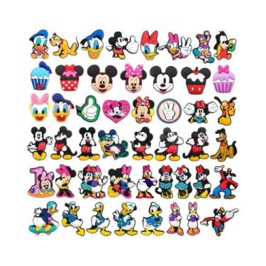 Imagem de Charms De Sapatos Mickey Mouse E Pato 8-48pcs Decorações De Sandálias 