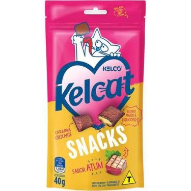Imagem de Snack Kelcat Para Gatos Adultos e Filhotes Sabor Atum 40g