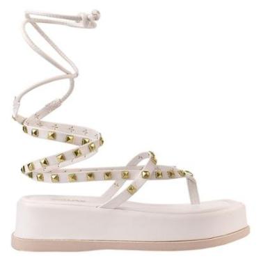 Imagem de Papete Feminina Plataforma Tamanco de amarrar Moda-Feminino