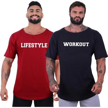 Imagem de Kit 2 Camisetas Morcegão Masculina MXD Conceito Fitness Academia Musculação-Masculino