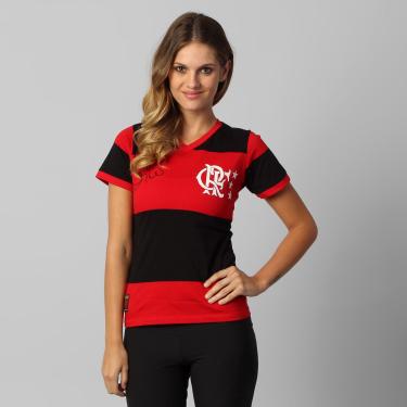 Imagem de Camiseta Flamengo Zico Retrô Feminina-Feminino
