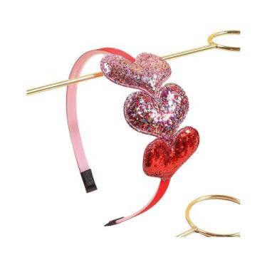 Imagem de Tiaras De Coração Com Lantejoulas Para Mulheres E Crianças, Acessórios