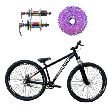 Imagem de Bicicleta Aro 26 Absolute Nero 5 Preto 1x8v Cassete E Cubo Cassete Camaleão