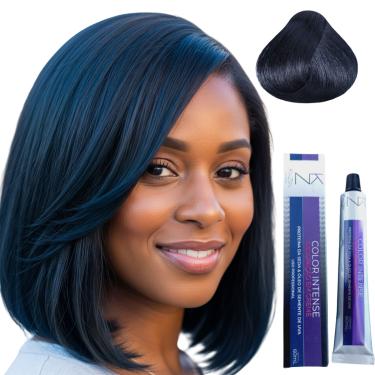 Imagem de Tinta de cabelo Coloração  Preto Azulado 1.10 Kaizen