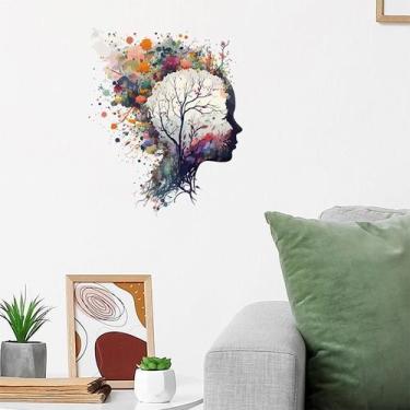 Imagem de Adesivos de parede Creative Human Brain Tree Abstract Art 40x30cm - yi