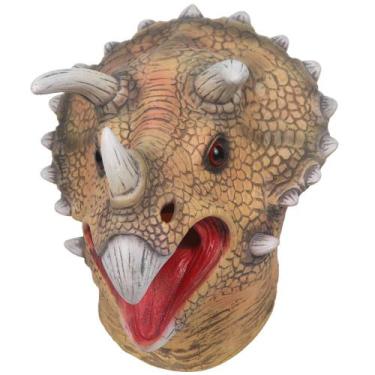 Imagem de Máscara 3D Triceratops Dinosaur Resin Realistic Jurassic - yiweisai