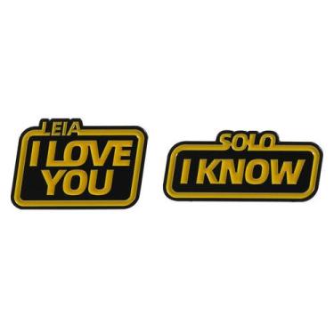 Imagem de Brooch Pins Set Creative Quote I Love You and I Know - yiweisai