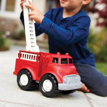 Imagem de Fire Truck Green Toys Bpa Free para brincadeiras criativas