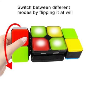 Imagem de Brinquedo de quebra-cabeça Magic Cubes com luz LED, modo de jogo Flip 