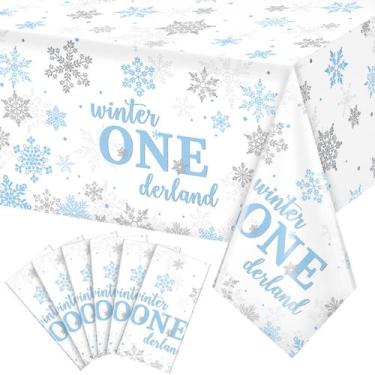 Imagem de Toalha de mesa Jectivs Winter Onederland 1º aniversário 137x274cm x6
