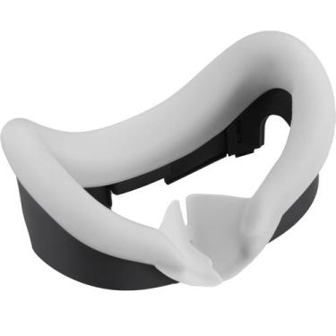 Imagem de Capa facial de silicone VR para fone de ouvido Meta Oculus Quest 3 - A