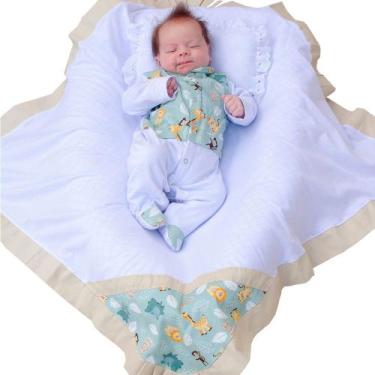 Imagem de Saída de Maternidade Roupa para Bebê Menino Mimo Safari e Panda - Amor