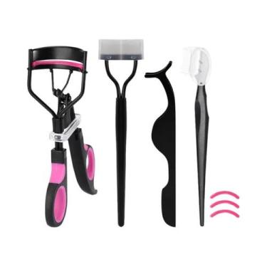 Imagem de Curvador De Cílios Com Cabo De Silicone De Ângulo Amplo Para Iniciante