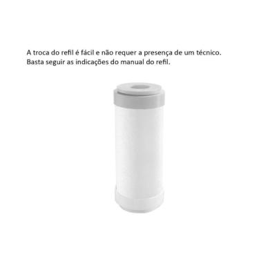 Imagem de Filtro De água Loren Acqua Ponto De Uso 9.3/4" Branco - Lorenzetti