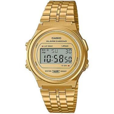 Imagem de Relógio CASIO Vintage unissex dourado A171WEG-9ADF
