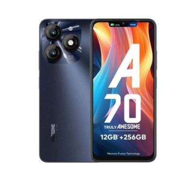 Imagem de Celular Itel A70 4G 12GB RAM +256GB Cam 13MP AI Tela 6.6 Global Dual S