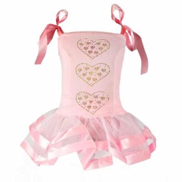 Imagem de Fantasia Bailarina Body Rosa Bebê Com Laço de Cabelo de Luxo - Fantasi