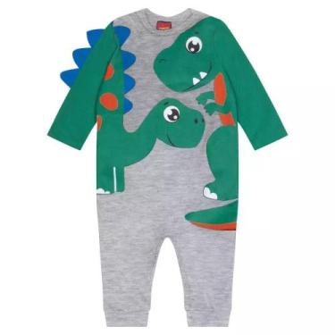 Imagem de Macacão Bebê Menino Dinossauro kyly Cor:MesclaTamanho:6-9 M, Mescla, 6
