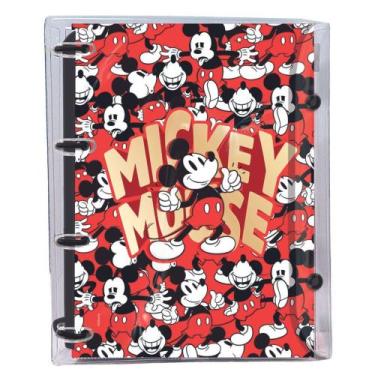 Imagem de Fichário Universitário Mickey capa de cristal pvc 144 folhas - Dac