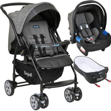 Imagem de Carrinho de Bebe Burigotto Rio K Bebe Conforto Moises Preto