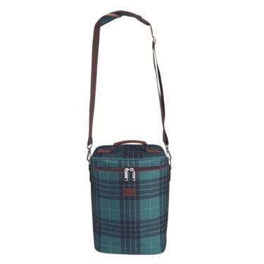 Imagem de Bolsa Térmica Acasa Poliéster 12L Verde para 12 Garrafas com Alça Ajustável