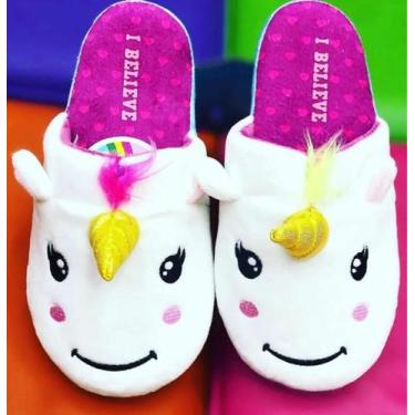 Imagem de Pantufa Chinelo Unicórnio Tamanho 38/39 - Ricsen