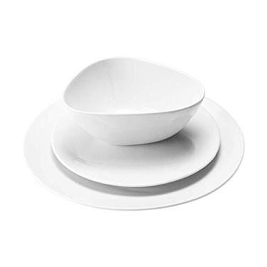 Imagem de Georg Jensen Conjunto de jantar Sky Dinnerware, prato de jantar, prato de almoço e tigela multiuso