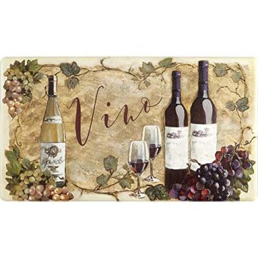 Imagem de Tapete de cozinha antifadiga J&V TEXTILES grande 50,8 cm x 91,4 cm Feel at Ease Antifadiga (Vino 10438)