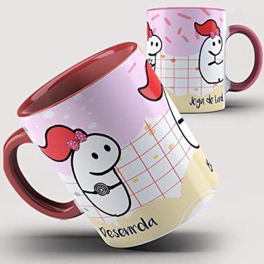 Imagem de Caneca Vermelha Flork Desenrola Bate Joga de Ladinho