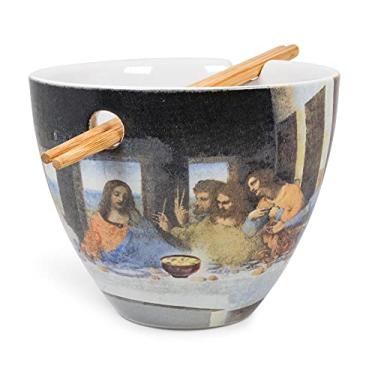 Imagem de Conjunto de jantar japonês Bowl Bop Last Ramen Supper | Tigela de ramen de 473 ml, pauzinhos