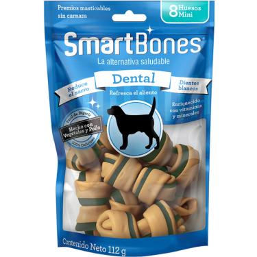 Imagem de Ossinhos Mini SmartBones Dental para Cães - 8 Unidades
