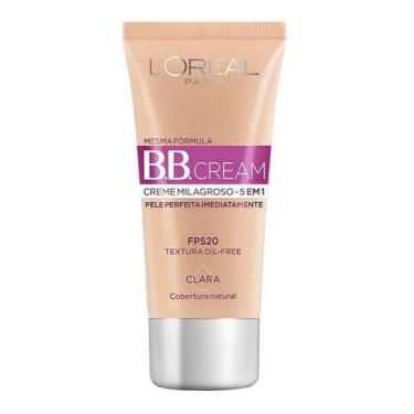 Imagem de Base Bb Cream L'oréal Paris 5 Em 1 Fps20 Cor Clara 30ml Base Facial