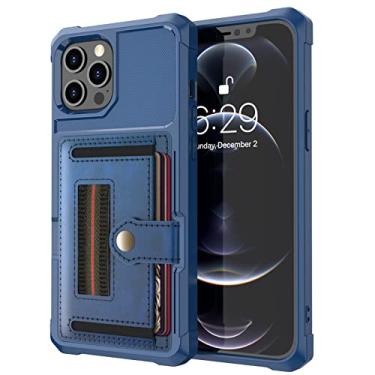 Imagem de KVIBEO Capa para iPhone 14/14 Pro/14 Plus/14 Pro Max, capa traseira de couro de proteção de lente galvanizada borda ultra fina antiderrapante capa à prova de choque (cor: azul, tamanho: 14 6,1 polegadas)