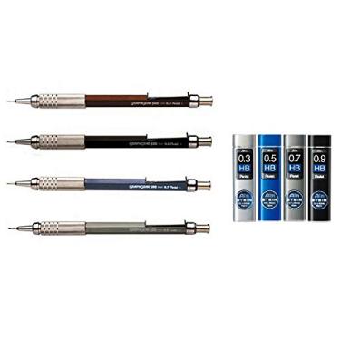 Imagem de KIT LAPISEIRA PENTEL GRAPHGEAR 500 0,3 0,5 0,7 0,9+kit ain stein HB
