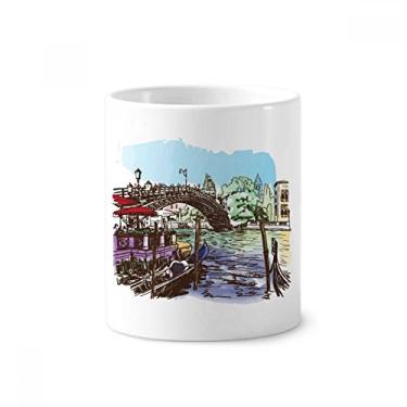 Imagem de Suporte para caneta de escova de dentes de aquarela com ponto de referência da Itália Venice