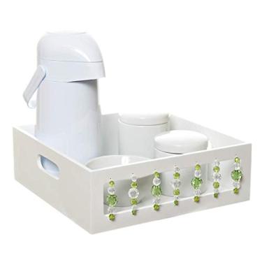 Imagem de Potinho de Mel Kit Higiene Pedra Quarto Bebê Menino Branco/Verde