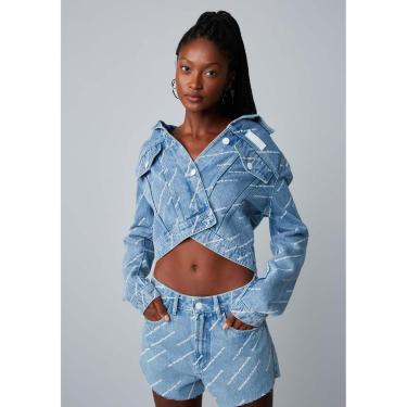 Imagem de JAQUETA JEANS TRUCKER LOGOMANIA REF: 501JA000510 00004 EASY LANÇA PERFUME-Feminino