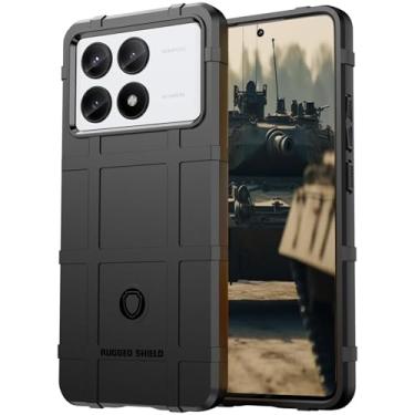 Imagem de CC Pequeno para Xiaomi Poco X6 Pro - Capa resistente à prova de choque robusta - Suporta carregamento sem fio - HD preto