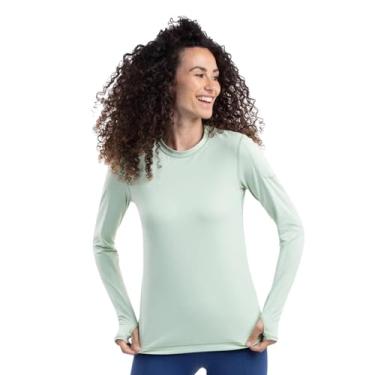 Imagem de BloqUV Camiseta atlética feminina com proteção solar FPS 50+ 24/7 (Sage, GGG)