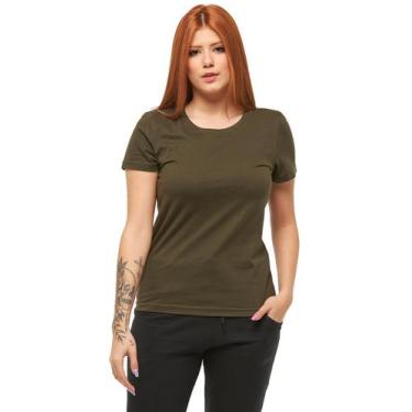 Imagem de Babylook Feminina Lisa C6N - Wooks, M, Verdemilitar