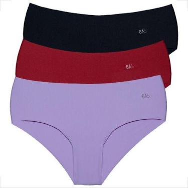 Imagem de Kit 3 Calcinhas Short Conforto A Laser Feminina Atacado - Básica Linda
