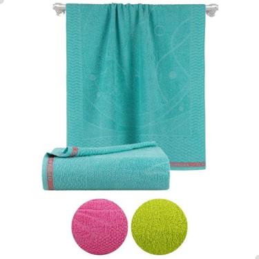 Imagem de Toalha De Praia Piscina Felpuda 100% Algodão Seca Rápido - Dianneli, A