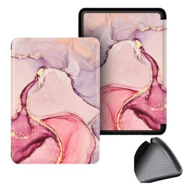 Imagem de GUKSRASO Capa para 7" Kindle Paperwhite 12th Gen 2024 e Kindle Colorsoft Signature Edition, PU e TPU Soft Traseiro Tampa Protetora para com Despertar/sono Automático