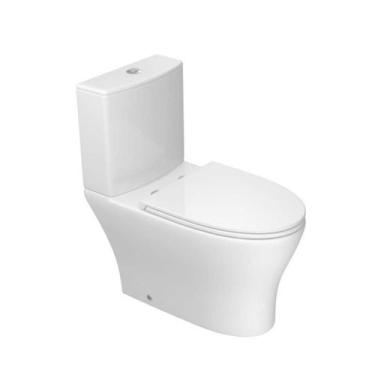 Imagem de Kit Vaso Sanitário Com Caixa Acoplada Level Total Clean Branco Deca