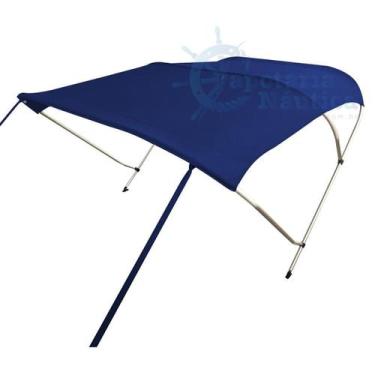 Imagem de Capota Toldo Nautico 3 Arcos Para Lanchas, Barcos de Alumínio e Botes 