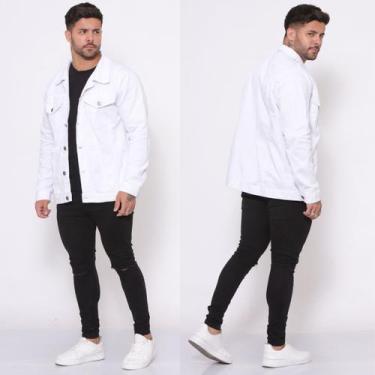 Imagem de Jaqueta Jeans Masculina Premium Moderna Estilosa Casual - SELLERPRIMIU