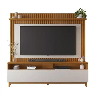 Imagem de Home Nt1340 183cm Em Ripado Para Tv Até 65 Polegadas Notável Freijó E Off White Tx