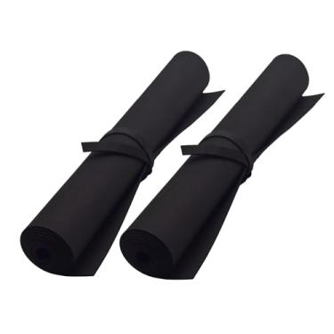 Imagem de QIDIWIN Rolo De Espuma Eva Qidiwin, Alta Densidade 85 Kg/M³, 2 Mm Espessura, 122 Cm X 35,5 Cm, Ideal Para Cosplay, Artesanato E Projetos "Faça Você Mesmo" (Preto, Peças)